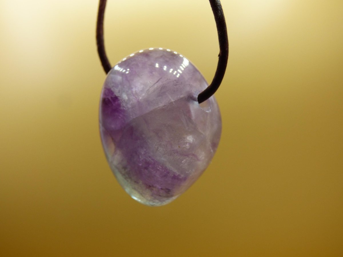 Fluorit lila Regenbogen ~ Edelstein Kette Natur Schutz Rarität Heilstein Kristall Mann Frau Sie Geschenk Freund Goa Festival Glück Sommer - Art of Nature Berlin