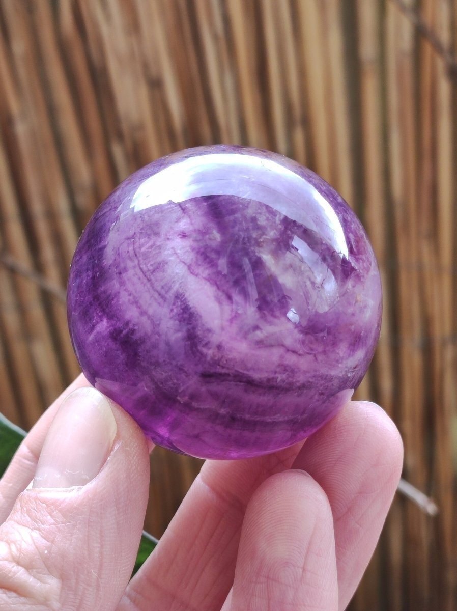 Fluorit pink rosa rot ~ Magische Edelstein Kugel Massage & Deko Sphere Crystal Spielkugel Meditation HIPPIE GOA Ethno Heilstein Naturschatz - Art of Nature Berlin