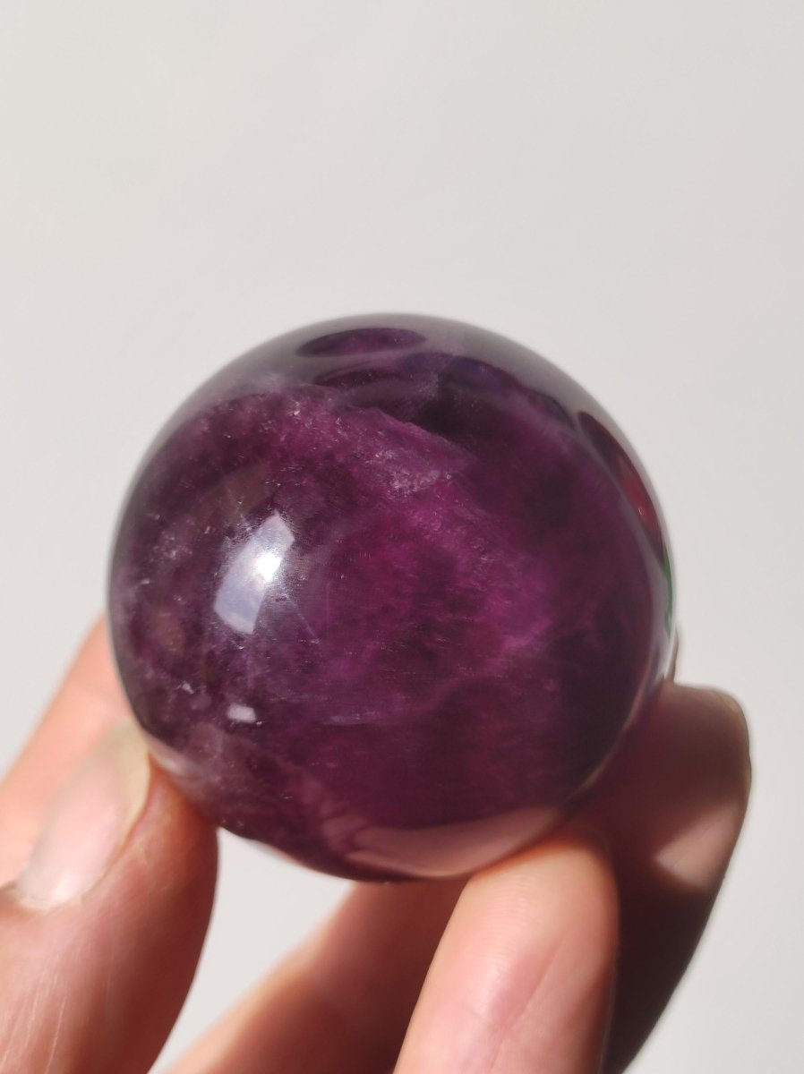 Fluorit pink rosa rot ~ Magische Edelstein Kugel Massage & Deko Sphere Crystal Spielkugel Meditation HIPPIE GOA Ethno Heilstein Naturschatz - Art of Nature Berlin