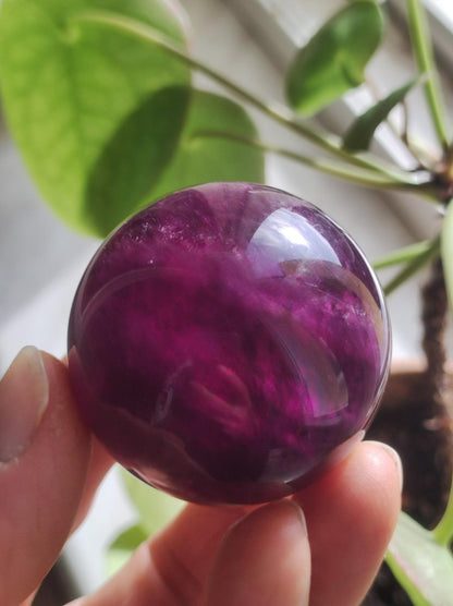 Fluorit pink rosa rot ~ Magische Edelstein Kugel Massage & Deko Sphere Crystal Spielkugel Meditation HIPPIE GOA Ethno Heilstein Naturschatz - Art of Nature Berlin