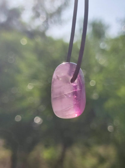 Fluorit Regenbogen ~ Edelstein Kette Natur Klar Schutz Rarität Heilstein Kristall Mann Frau Sie Geschenk Freund Goa Festival Glück Sommer - Art of Nature Berlin