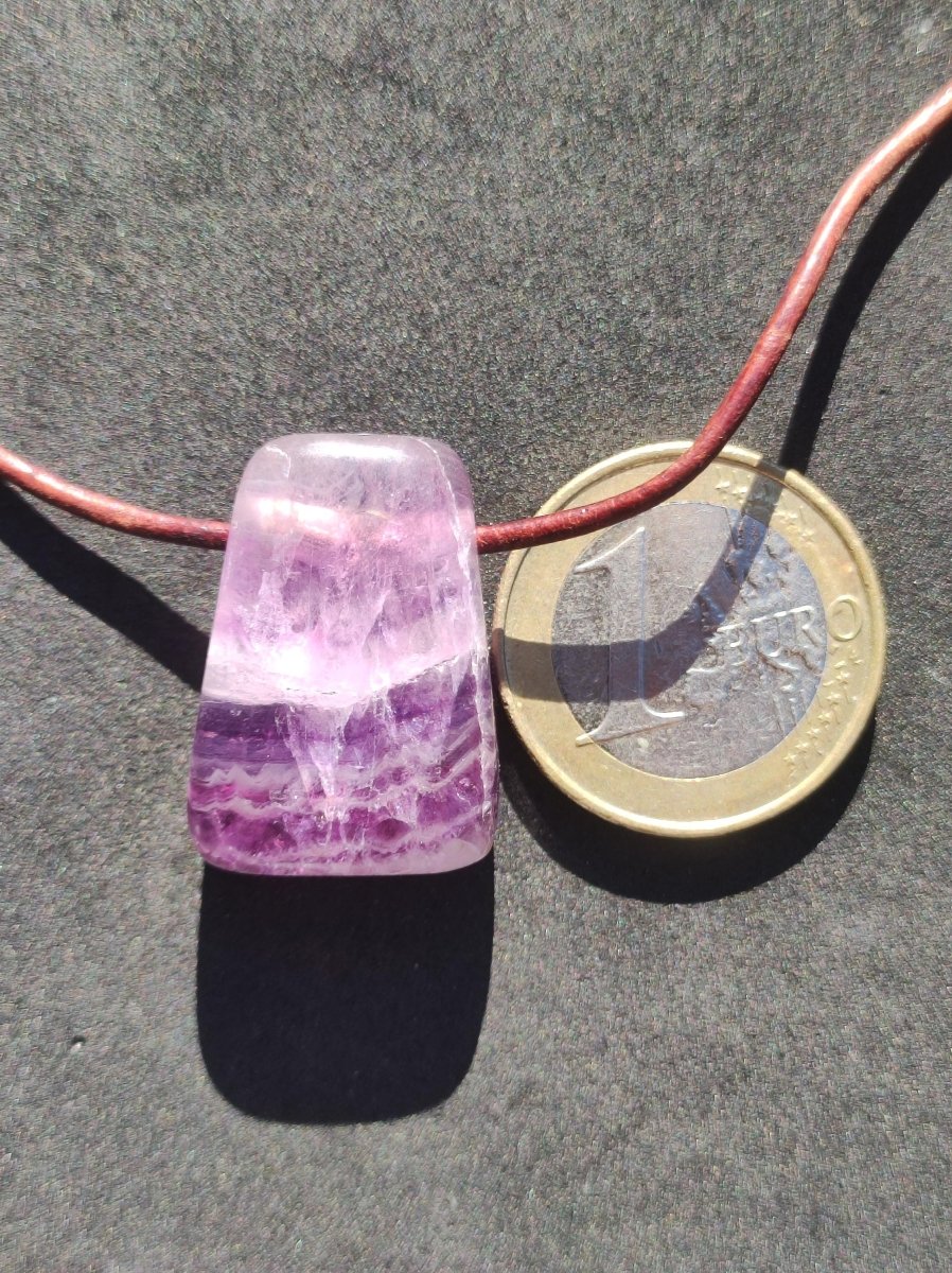 Fluorit Regenbogen ~ Edelstein Kette Natur Klar Schutz Rarität Heilstein Kristall Mann Frau Sie Geschenk Freund Goa Festival Glück Sommer - Art of Nature Berlin