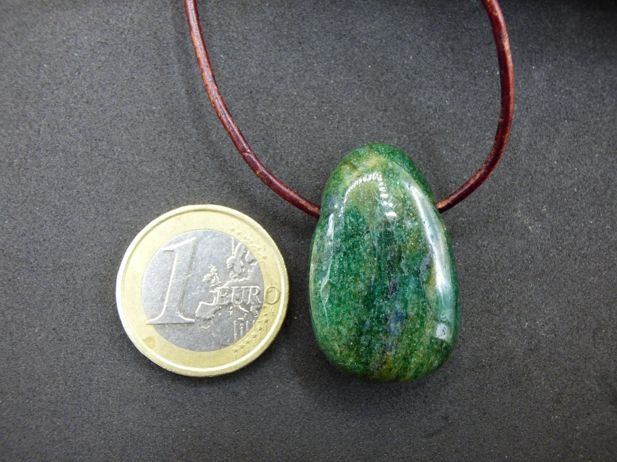 Fuchsit Edelstein Kette grün rot Natur HIPPIE GOA Boho Ethno Nature Heilstein Kristalle Schmuck Anhänger Mann Frau Kind Art Geschenk Er Sie - Art of Nature Berlin