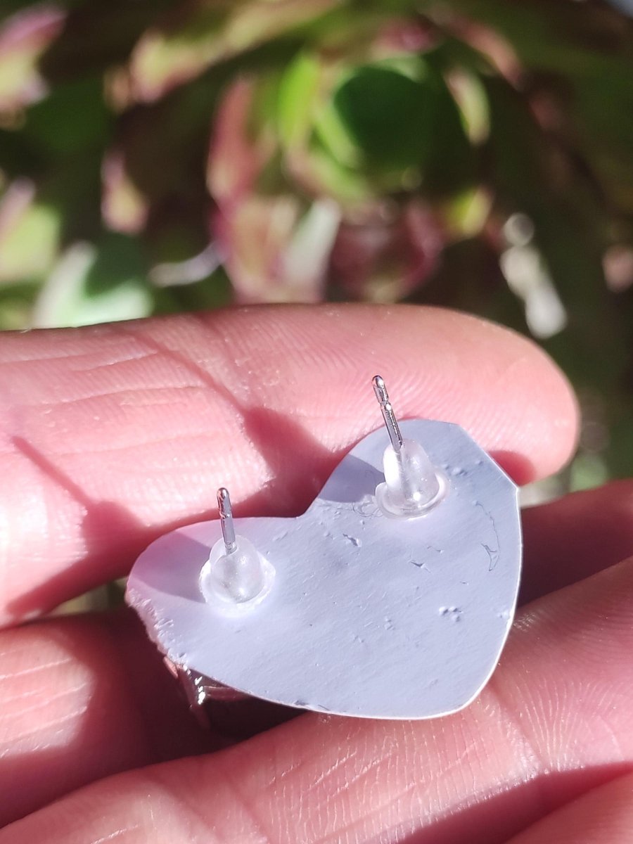 Garden Phantom Quarz AAA - 925 Sterling Silber bunt Ohrstecker Ohrringe Edelstein Heilstein Energie Frau Geschenk Schmuck Edel Rarität - Art of Nature Berlin