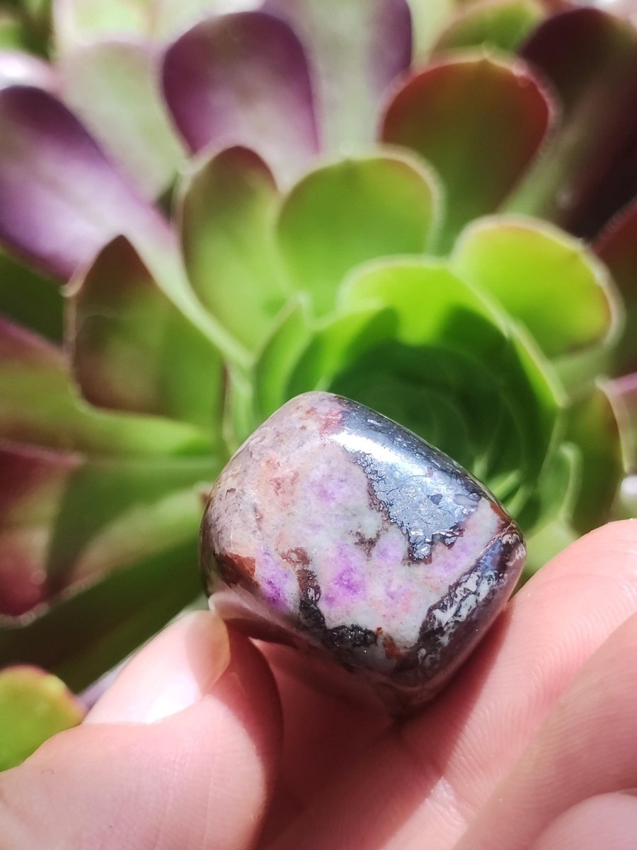 Gel Sugilith - Sammler Deko Heilstein lila Handschmeichler Rarität Meditation Energie Edelstein Kristall Investition Wertanlage Natur Unikat - Art of Nature Berlin