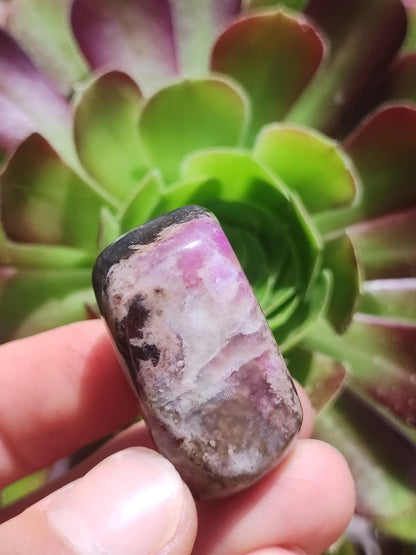Gel Sugilith - Sammler Deko Heilstein lila Handschmeichler Rarität Meditation Energie Edelstein Kristall Investition Wertanlage Natur Unikat - Art of Nature Berlin