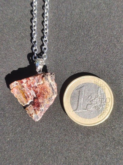 Granat Almandin ~ 925 Sterling Silber Öse ~ Edelstein Kette ~HIPPIE ~GOA ~Boho ~Tibet ~Ethno ~Nature ~Schutzsymbol ~Heilstein - Art of Nature Berlin