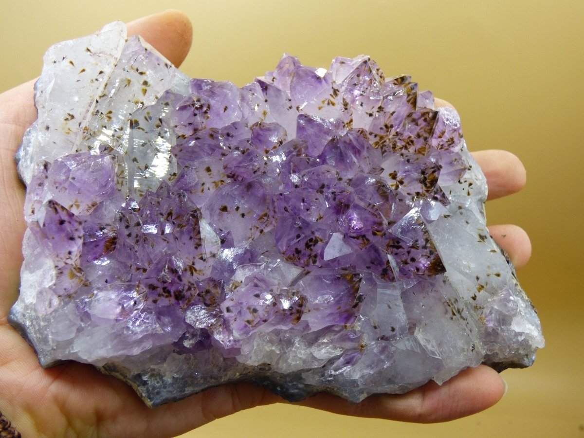 große Amethyst - Cacoxenite roh Stufe ~ Magische Edelstein Deko Crystal Meditation ~HIPPIE ~GOA~Boho~Ethno~Heilstein - Art of Nature Berlin