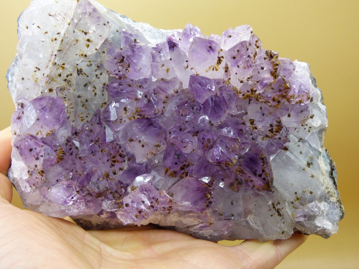 große Amethyst - Cacoxenite roh Stufe ~ Magische Edelstein Deko Crystal Meditation ~HIPPIE ~GOA~Boho~Ethno~Heilstein - Art of Nature Berlin