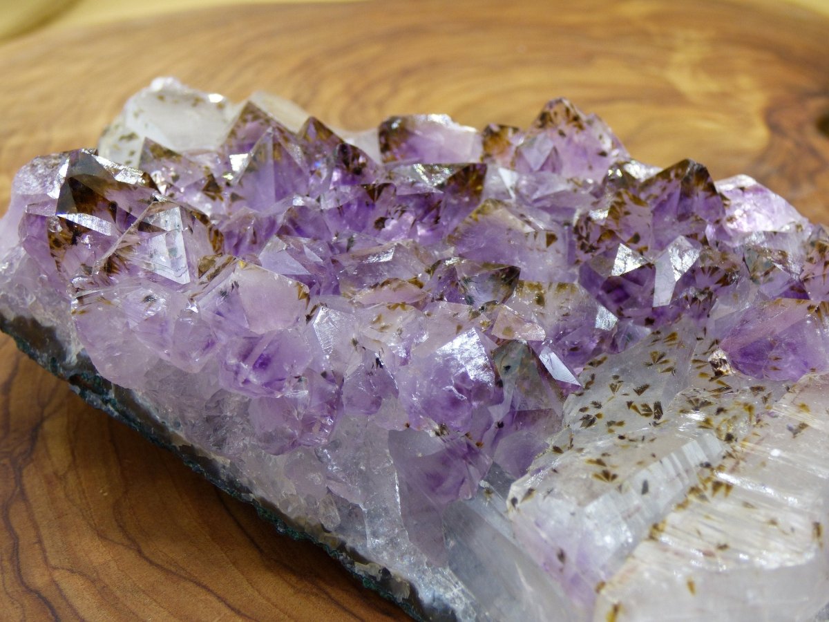 große Amethyst - Cacoxenite roh Stufe ~ Magische Edelstein Deko Crystal Meditation ~HIPPIE ~GOA~Boho~Ethno~Heilstein - Art of Nature Berlin