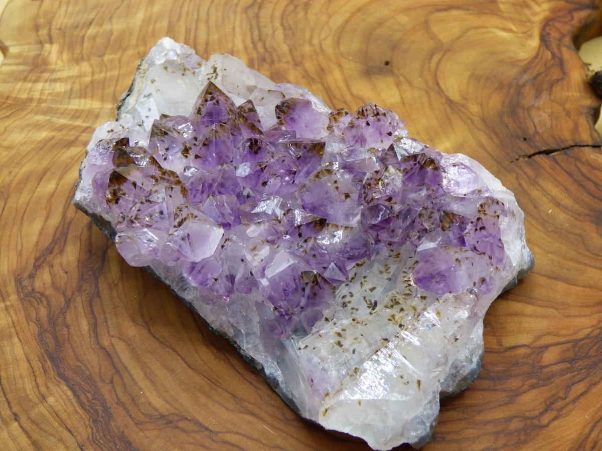 große Amethyst - Cacoxenite roh Stufe ~ Magische Edelstein Deko Crystal Meditation ~HIPPIE ~GOA~Boho~Ethno~Heilstein - Art of Nature Berlin