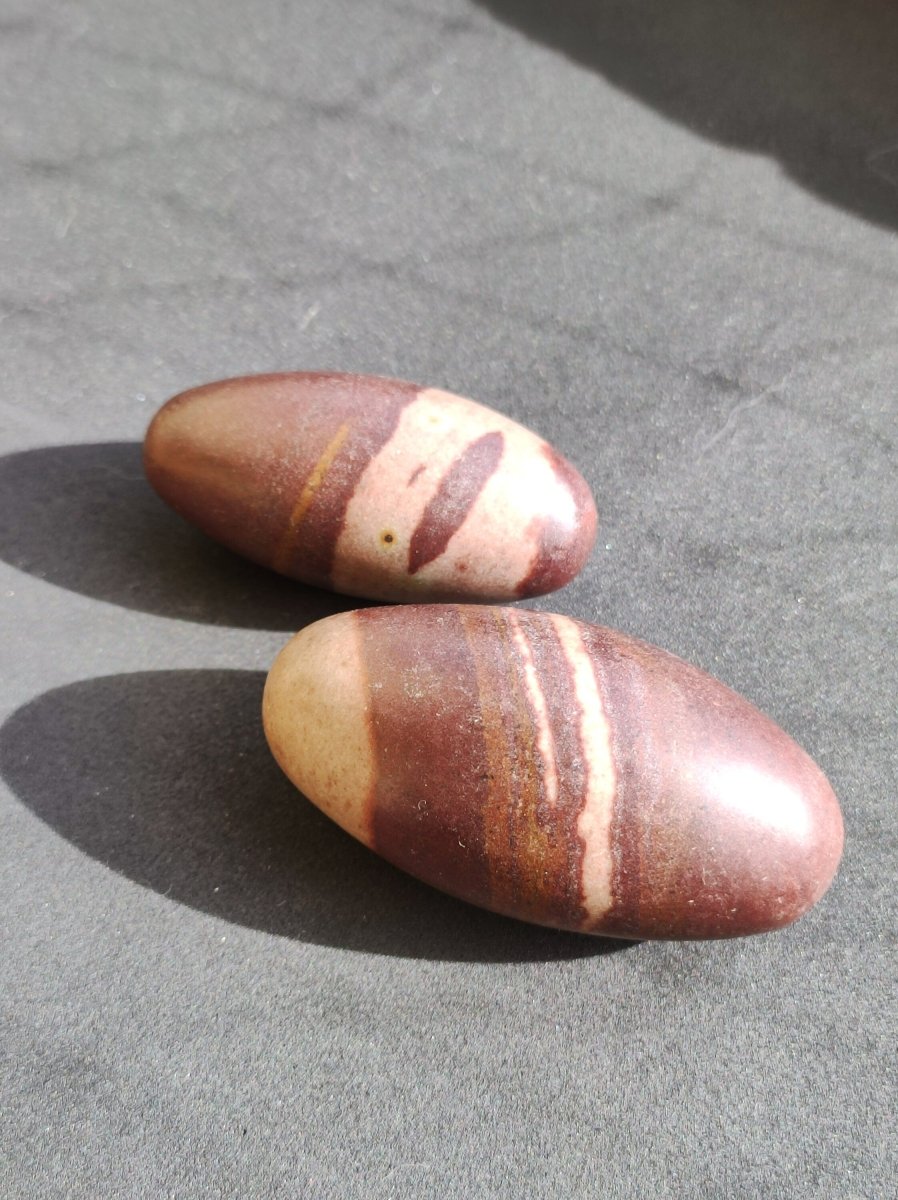 großes Shiva Lingam Paar ~ Edelstein Handschmeichler Meditation ~HIPPIE ~GOA ~Boho ~Tibet Ethno Nature Heilstein - Art of Nature Berlin