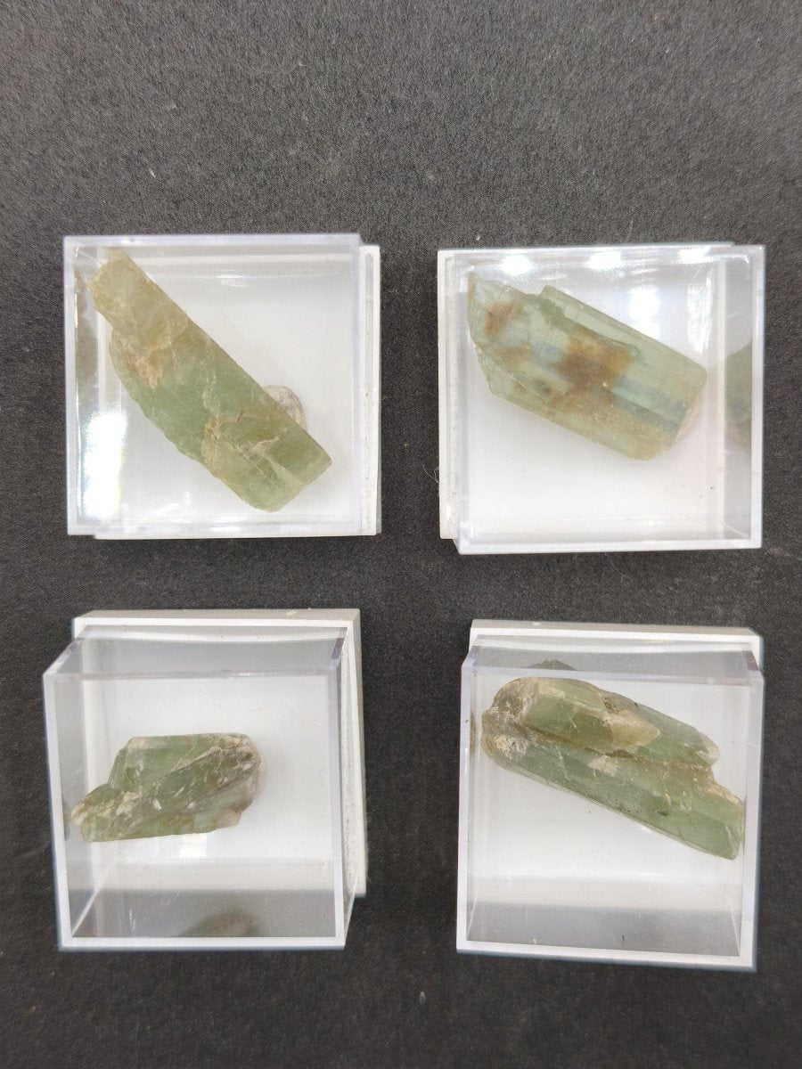 Grüner Cyanit Kristall 25–28 mm | Natürlicher Kyanit Rohstein | Disthen | Mineraliem Stufe Kristall Sammler roh Kristall Edelstein Deko - Art of Nature Berlin