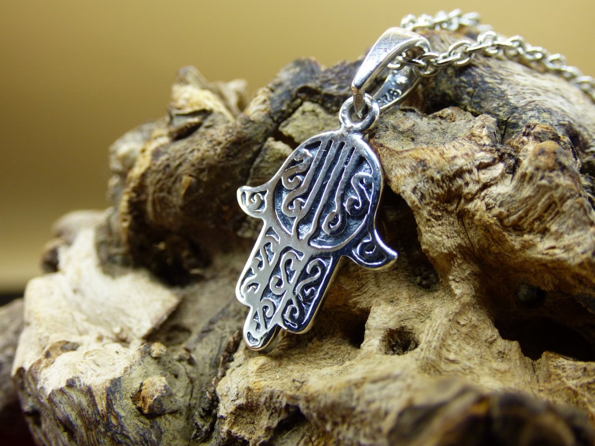 Hamsa ~ Hand der Fatima ~ 925er Sterling Silber ~ HIPPIE ~GOA ~Boho ~Tibet ~Ethno ~Nature - Art of Nature Berlin