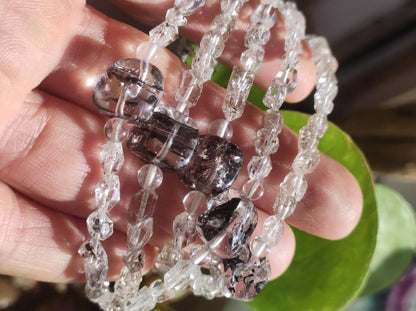 Herkimer Diamant AAA Edelstein Perlen Armband Natur klar Heilstein Kristall Rarität Selten Geschenk Mann Frau Mutter Vater Er Sie - Art of Nature Berlin