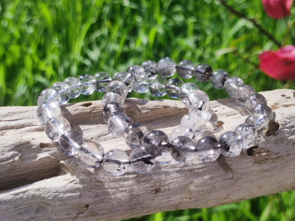 Herkimer Diamant AAA Edelstein Perlen Stretch Armband Natur klar Heilstein Kristall Rarität Selten Geschenk Mann Frau Mutter Vater Er Sie - Art of Nature Berlin