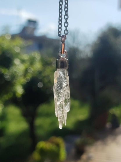 Hiddenit AAA *Rarität* ~ 925 Sterling Silber ~ Edelstein Kette ~HIPPIE ~GOA ~Boho ~Ethno ~Nature ~Heilstein - Art of Nature Berlin