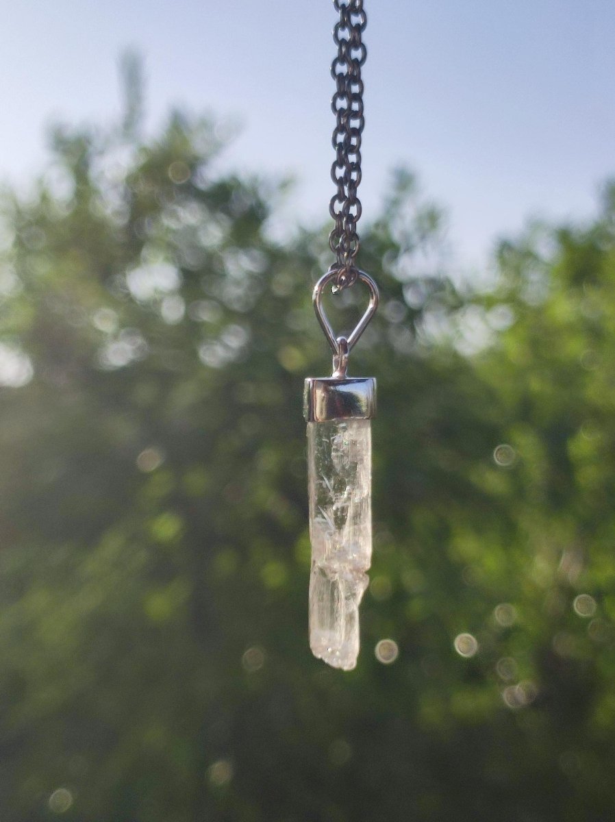 Hiddenit AAA *Rarität* ~ 925 Sterling Silber ~ Edelstein Kette ~HIPPIE ~GOA ~Boho ~Ethno ~Nature ~Heilstein - Art of Nature Berlin