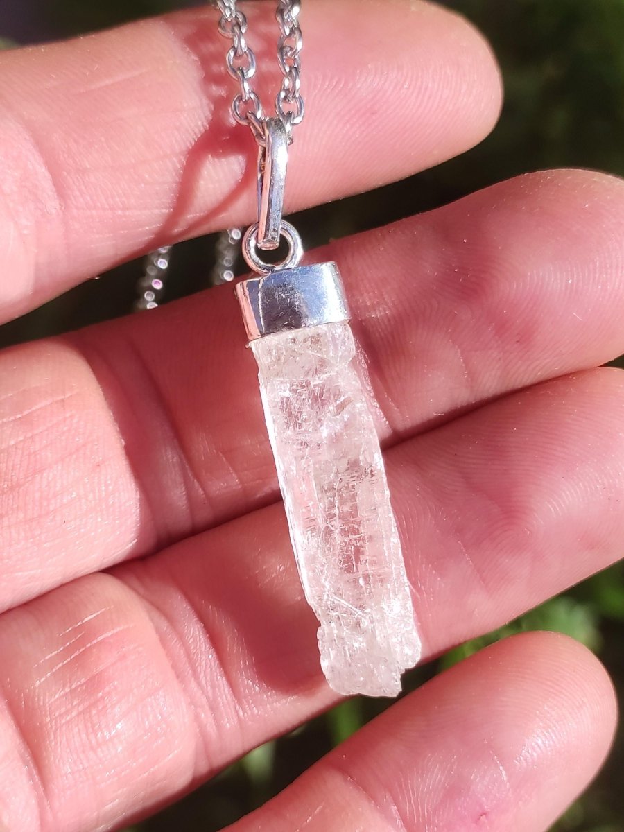 Hiddenit AAA *Rarität* ~ 925 Sterling Silber ~ Edelstein Kette ~HIPPIE ~GOA ~Boho ~Ethno ~Nature ~Heilstein - Art of Nature Berlin