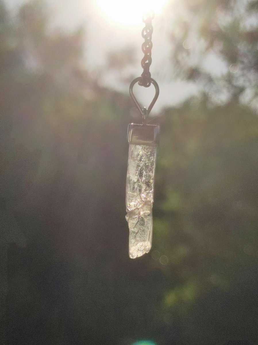 Hiddenit AAA *Rarität* ~ 925 Sterling Silber ~ Edelstein Kette ~HIPPIE ~GOA ~Boho ~Ethno ~Nature ~Heilstein - Art of Nature Berlin