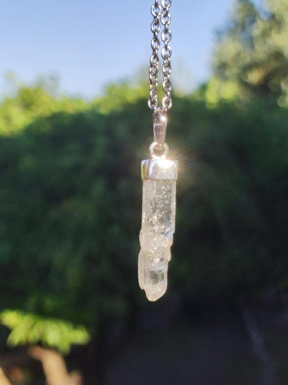 Hiddenit AAA *Rarität* ~ 925 Sterling Silber ~ Edelstein Kette ~HIPPIE ~GOA ~Boho ~Ethno ~Nature ~Heilstein - Art of Nature Berlin