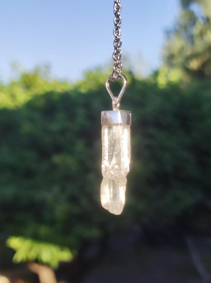 Hiddenit AAA *Rarität* ~ 925 Sterling Silber ~ Edelstein Kette ~HIPPIE ~GOA ~Boho ~Ethno ~Nature ~Heilstein - Art of Nature Berlin