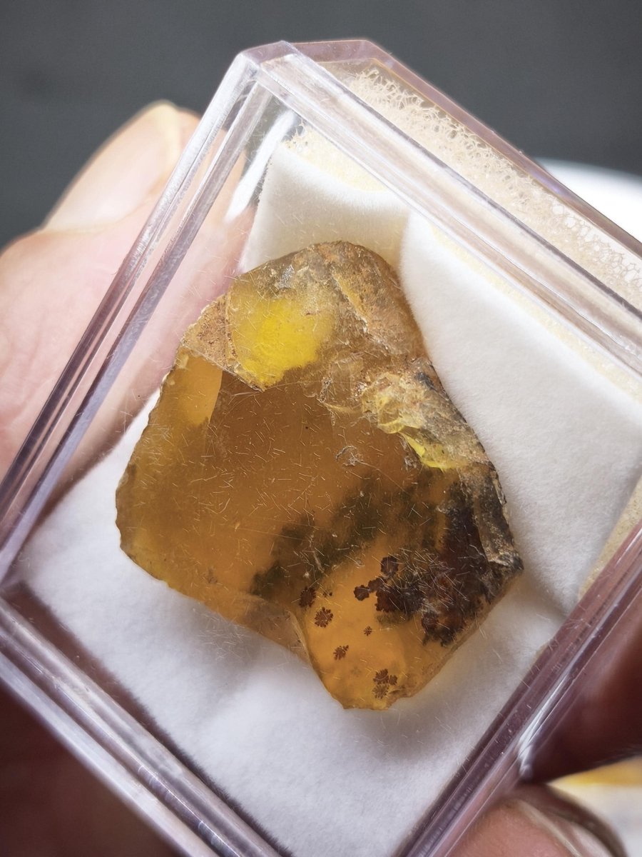 Honigopal Rohsteine aus Tansania – 4 Unikate zur Auswahl – 26–29 mm Mineralien Sammler Stufen Edelstein Deko Kristall Heilstein Geschenk - Art of Nature Berlin