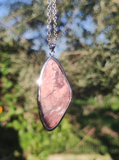 Huanucite - Roter Jaspis 925 Silber Edelstein Kette Heilstein Natur Braun Rarität Edel Mann Frau Geschenk Er Sie Freund Energie Kraft Glück - Art of Nature Berlin