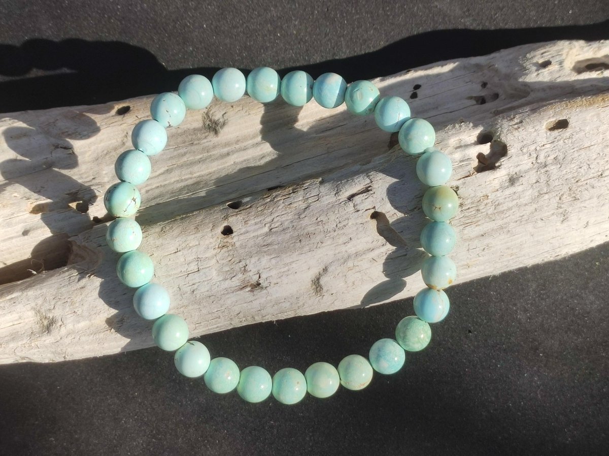 Hubei TÜRKIS 100% natürlich ~ Stretch Edelstein Armband ~GOA ~Hippie ~Vintage ~Boho ~Indie ~Ethno ~Heilstein - Art of Nature Berlin