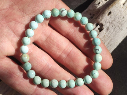 Hubei TÜRKIS 100% natürlich ~ Stretch Edelstein Armband ~GOA ~Hippie ~Vintage ~Boho ~Indie ~Ethno ~Heilstein - Art of Nature Berlin