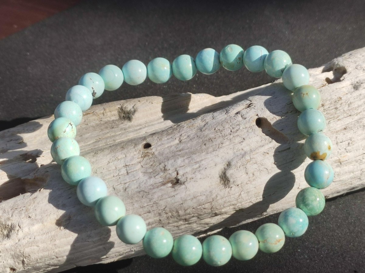 Hubei TÜRKIS 100% natürlich ~ Stretch Edelstein Armband ~GOA ~Hippie ~Vintage ~Boho ~Indie ~Ethno ~Heilstein - Art of Nature Berlin