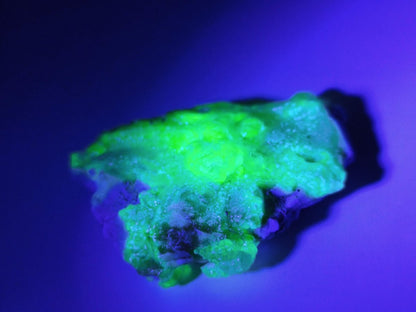 Hyalit Opal Namibia | UV aktiver Hyalit mit neongrüner Fluoreszenz | Traubige Mineralstufe Erongo| Sammler mineral Kristall Rarität - Art of Nature Berlin