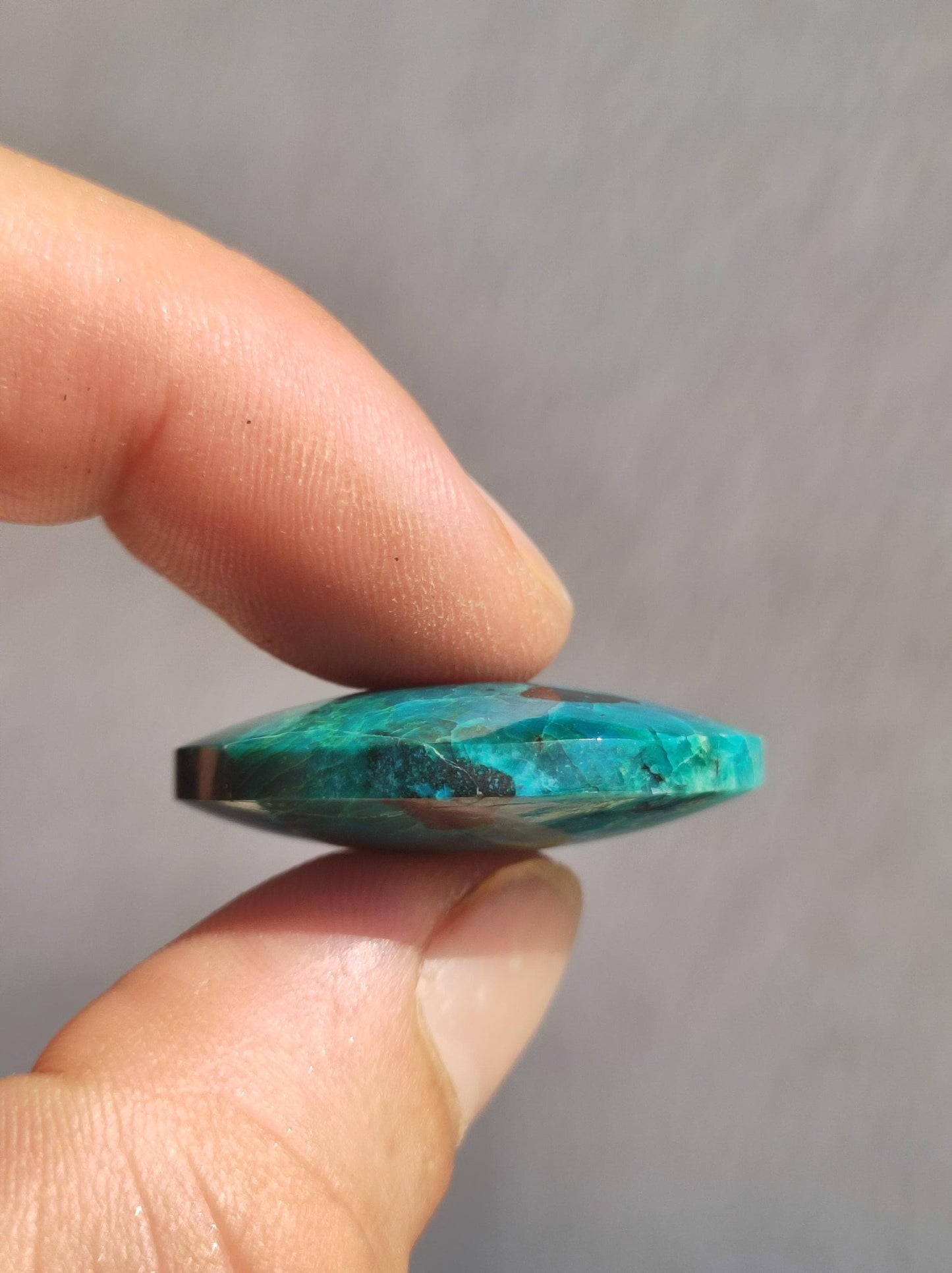 Chrysocolla Chrysocolla Donut 30mm Gemstone Necklace Healing Stone Protection Symbol Man Woman Happiness HIPPIE GOA Boho Tibet Ethnic Natural Rarity Gift