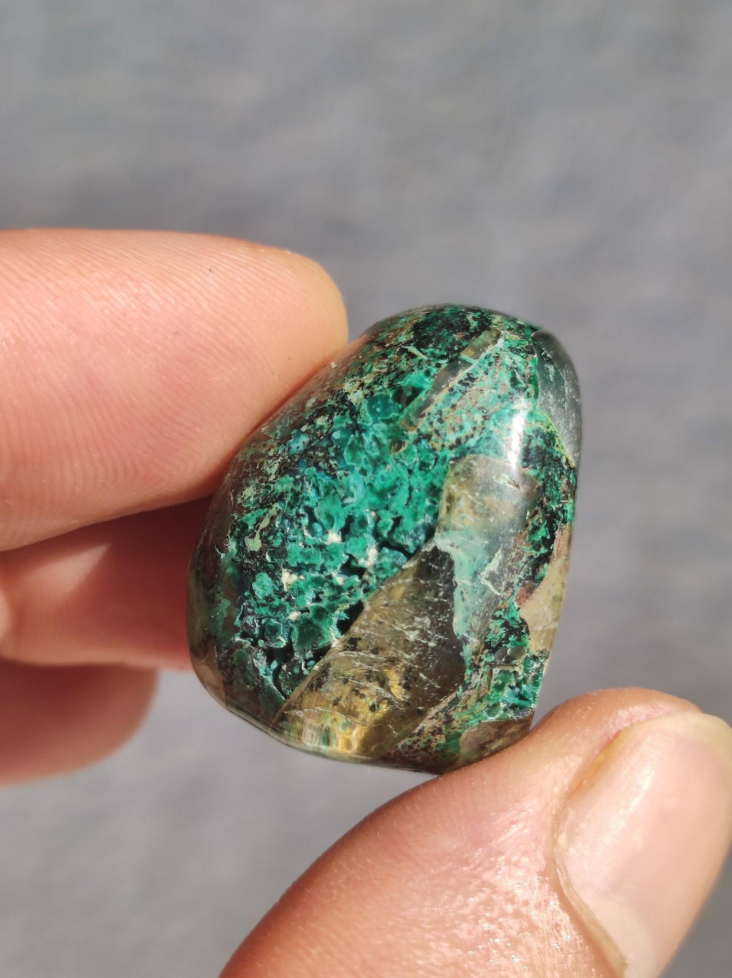 AAA Quantum Quattro Chrysocoll Shattuckite Quartz Azurite bleu Pierre de guérison naturelle Rituel de méditation Chaman indien Pierre précieuse Collecteur de minéraux