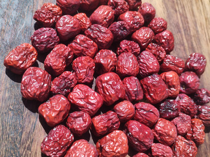 Jujube - Dattes rouges chinoises séchées de qualité biologique Super aliment Nutrition saine Personnes + Animaux Régime végétalien sans gluten Baies Système immunitaire