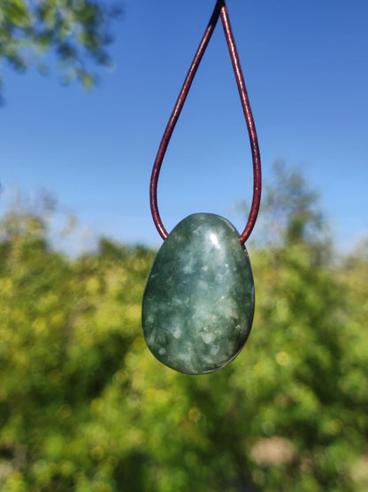 Burma Jade *Rarity* ~ Gemstone Necklace HIPPIE Boho Ethnic Natural Healing Stone Rarity Crystals Jewelry Pendant Nature Power Stone Gift Green