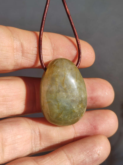 Burma Jade *Rarity* ~ Gemstone Necklace HIPPIE Boho Ethnic Natural Healing Stone Rarity Crystals Jewelry Pendant Nature Power Stone Gift Green