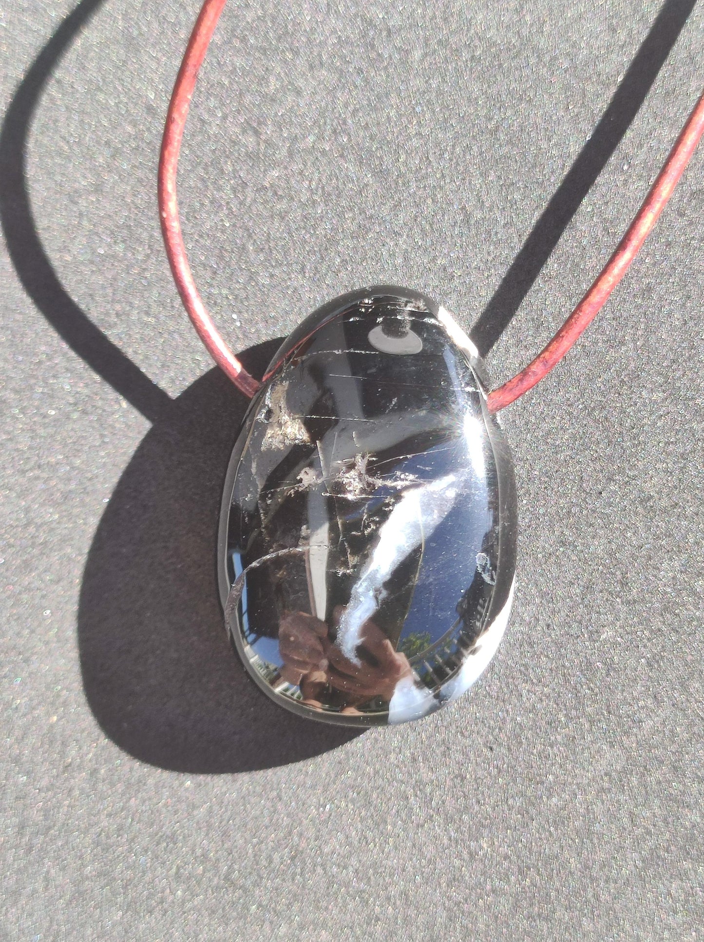 Onyx ~ Gemstone Necklace Black Man Woman Child Gift Him Her Natural Real Energy Jewelry Pendant Lucky Protection Healing Stone Hippie Ethno Boho