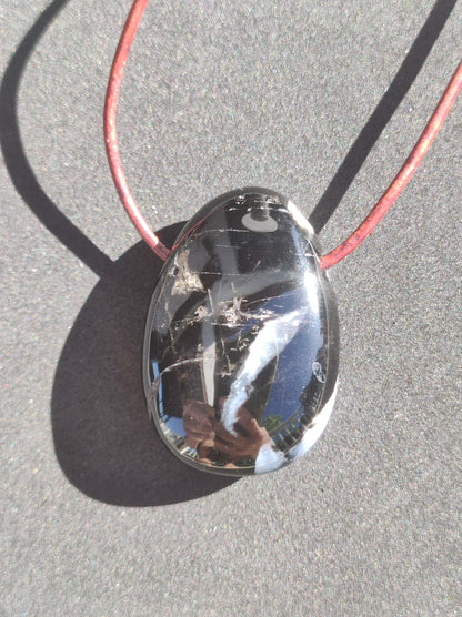 Onyx ~ Gemstone Necklace Black Man Woman Child Gift Him Her Natural Real Energy Jewelry Pendant Lucky Protection Healing Stone Hippie Ethno Boho