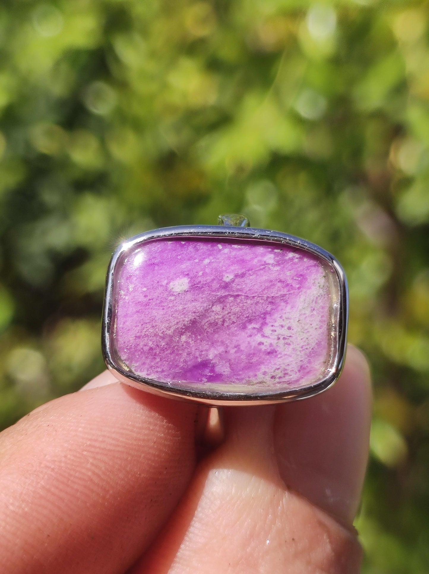 Sugilite Ring - 925 Sterling Silver - Gemstone Purple Healing Stone Natural Cabochon Woman Gift Her Mother's Day Grandma Christmas Crystal Rare