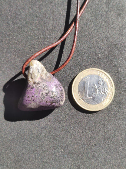 Purpurite ~ Gemstone ~ Necklace ~ Rare ~ HIPPIE ~ GOA ~ Boho ~ Ethno ~ Nature ~ Healing Stone ~ Collector