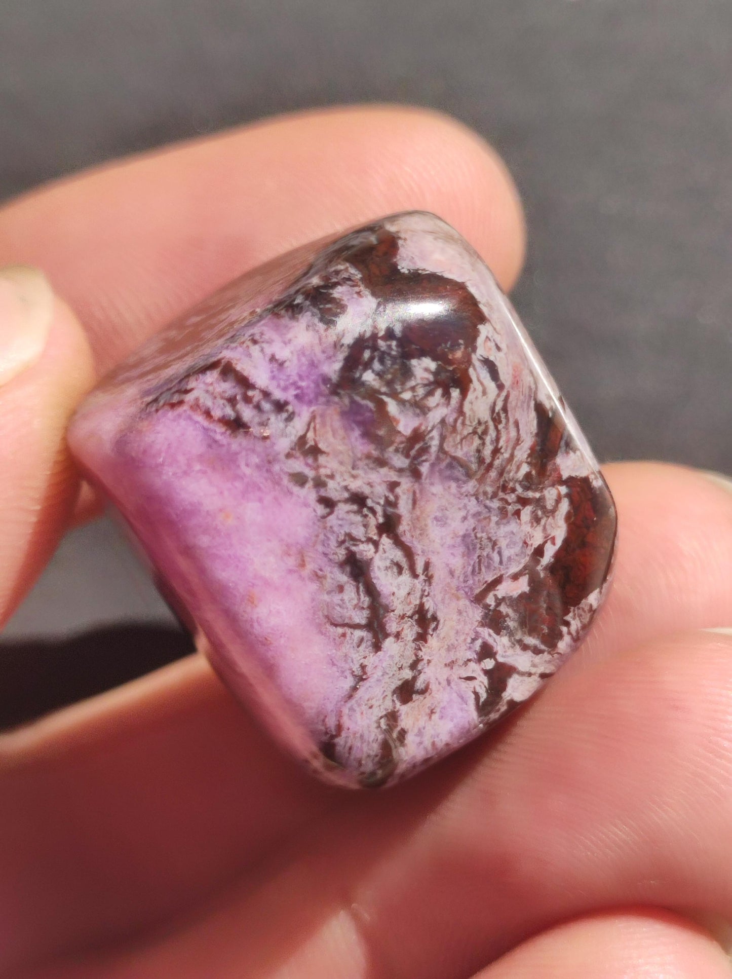 Sugilite - collector's decoration healing stone purple palm stone rarity meditation energy gemstone crystal investment natural unique