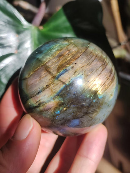 Labradorite – Boule de pierres précieuses décoratives, sphère de massage, boule de jeu en cristal, méditation, pierre de guérison, cadeau pour femme et homme, pour sa maison, l'énergie, le rêve vivant