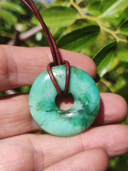 Chrysoprase ~ Edelstein Kette grün Natur Heilstein Schutzsymbol Mann Frau Glück HIPPIE GOA Boho Tibet Ethno Natur Rarität Geschenk Er Sie