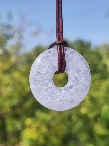 Chalcedon Blau / Blue Laze Edelstein Kette blau Natur Rarität Schutzsymbol Heilstein Kristall Boho Schmuck Kind Mann Frau Geschenk Er Sie