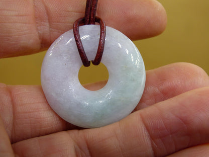 Burma Jade Donut *Rarity* ~ Gemstone Necklace ~HIPPIE ~GOA ~Boho ~Tibet ~Ethno ~Nature ~Donut ~Protection Symbol ~Healing Stone