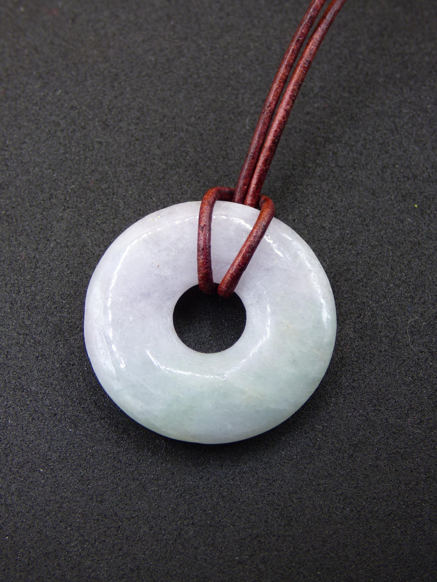 Burma Jade Donut *Rarity* ~ Gemstone Necklace ~HIPPIE ~GOA ~Boho ~Tibet ~Ethno ~Nature ~Donut ~Protection Symbol ~Healing Stone