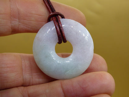 Burma Jade Donut *Rarity* ~ Gemstone Necklace ~HIPPIE ~GOA ~Boho ~Tibet ~Ethno ~Nature ~Donut ~Protection Symbol ~Healing Stone