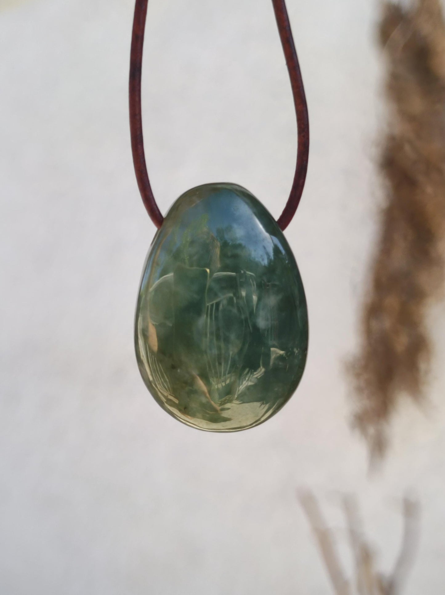 Burma Jade *Rarity* ~ Gemstone Necklace HIPPIE Boho Ethnic Natural Healing Stone Rarity Crystals Jewelry Pendant Nature Power Stone Gift Green