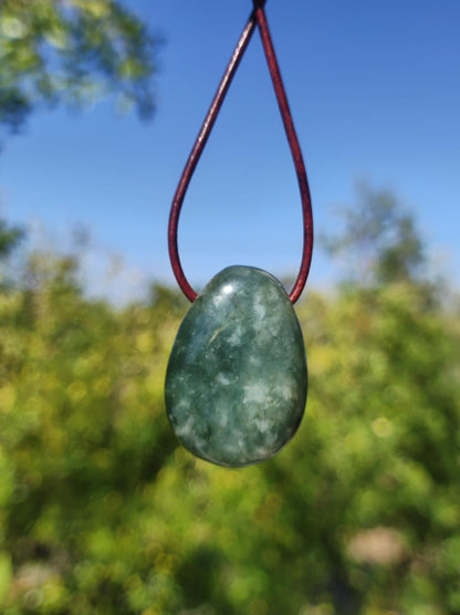 Burma Jade *Rarity* ~ Gemstone Necklace HIPPIE Boho Ethnic Natural Healing Stone Rarity Crystals Jewelry Pendant Nature Power Stone Gift Green